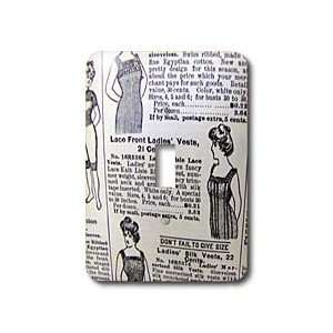 Florene Vintage   Antique Ladies Wear   Light Switch Covers   single 