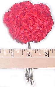 72 Red Open Poly Rose Buds Flowers Craft Floral Supply  