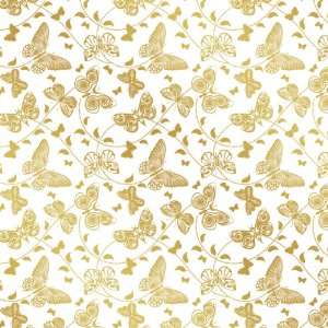   12x12 Glittered Acetate Sheet Butterfly Swirl, Rich Gold Electronics