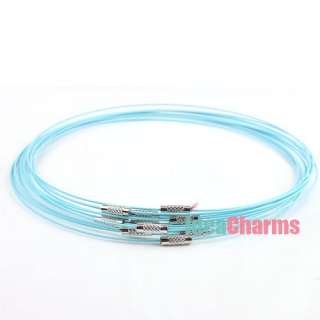   Copper Bracelet Choker Memory Wire Cords Chain Clasp Screw 46cm  