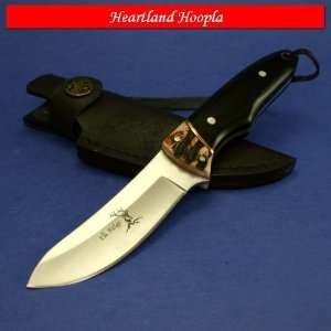  Elk Ridge Hunting Knife With Wood And Bone Handles   ER 