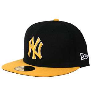 New Era Caps New York Yankees Black Gold Logo 2 Tone  