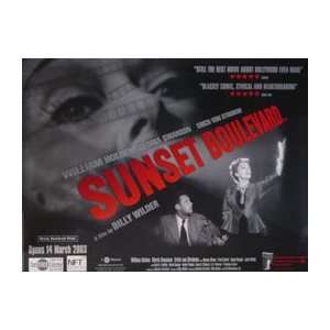  SUNSET BOULEVARD (BRITISH QUAD) Movie Poster