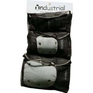 Industrial 3pc Pad Set Xlarge Black White Cap Ppp Skate Pads:  