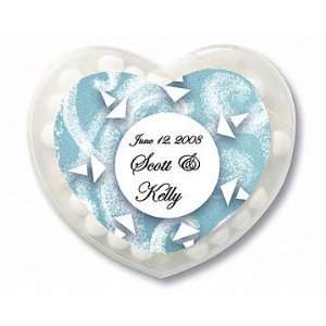 Baby Keepsake Snowflake Design Winter Theme Personalized Heart Shaped 
