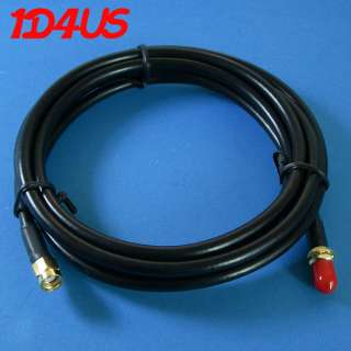 6ft 2.4G Coax 3D FB Antenna cable RP SMA Male/Female  