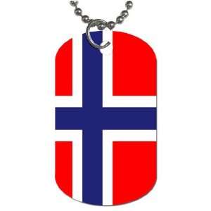 Norway Flag Dog Tag