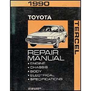    1990 Toyota Tercel Repair Shop Manual Original: Toyota: Books