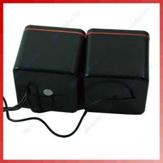   USB Multimedia 3.5mm Stereo Speaker For PC  MP4 Laptop Black  