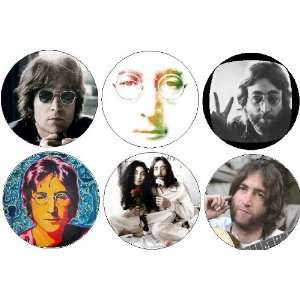 Set of 6 JOHN LENNON 1.25 MAGNETS ~ Beatles Yoko Ono 