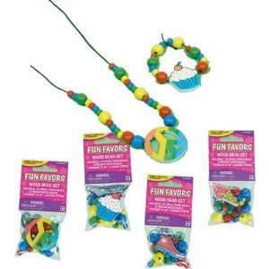  Wood Bead Bracelet Kit Toys & Games