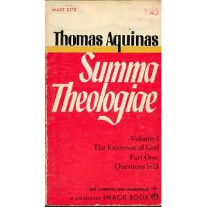   . Vol I the Existence of God, Questions 1 13 aquinas thomas Books