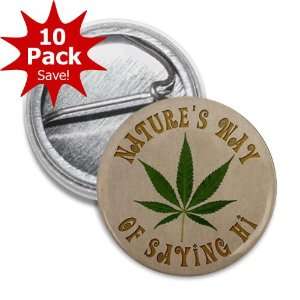 NATURES WAY of SAYING HI Marijuana Pot Leaf 10 Pack of 1 