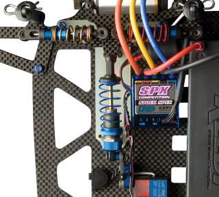 RC10R5 Oval Factory Team side shocks feature a through shaft 
