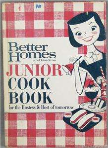 1963 BETTER HOMES & GARDENS JUNIOR COOK BOOK HOSTESS  
