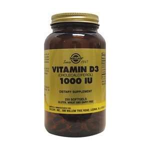  Vitamin D 1000 IU   250   Softgel