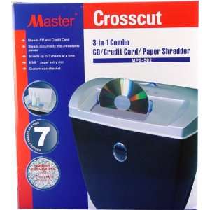  Crosscut Paper Shredder CD Credit Card 3 1 Combo: Office 