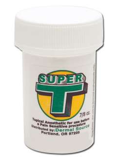 Super T Tattoo Numbing Topical Anesthetic Creme 7/8 oz  