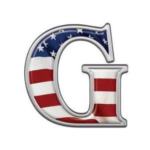  Reflective Letter G with Flag   12 h   REFLECTIVE 