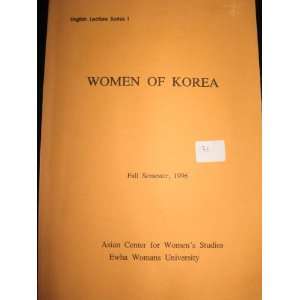  PAGES) ASIAN CENTER FOR WOMENS STUDIES EWHA WOMANS UNIVERSITY Books
