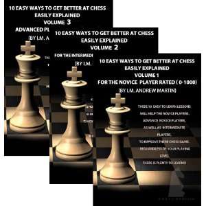  10 Easy Ways to Get Better at Chess, 3 Volume Set DVD 