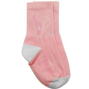   Texans Toddler Pink Team Logo Socks 