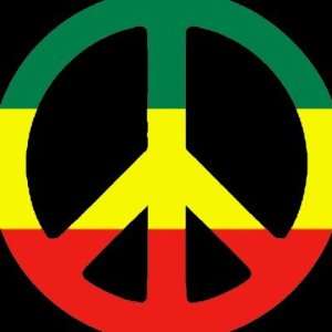  Reggae Peace Sign Round Stickers: Arts, Crafts & Sewing
