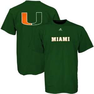   Miami Hurricanes Green Youth Prime Time T shirt: Sports & Outdoors
