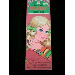  Vintage Whitman Quick Curl Barbie Paper Doll with 25 Piece 