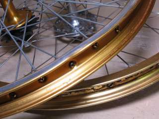 Old School BMX Wheels Araya 7X 20x1.75 Suzue/Shimano Hubs Gold 