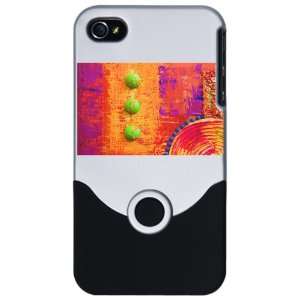  iPhone 4 or 4S Slider Case Silver Abstract Peace Symbol 