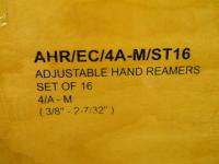 Adjustable Blade Reamer Set 16pc Sz 3/8 2 4/A M Box Broken R$413 