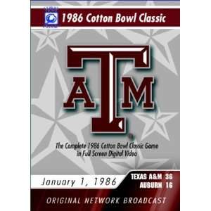  1986 Cotton Bowl Classic Game DVD