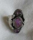 925 Sterling and Amethyst Vintage Pill Box/Poison Ring