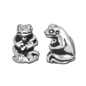  13mm Antique Silver Frog with Flute Bead by TierraCast 
