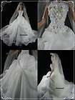   Gene Tyler Outfit handmade Wedding Bride Dress Gown with Veils #21
