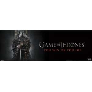  Game of Thrones Win or Die TV Poster 12 x 36 inches