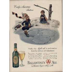   ale is preferred by millions of Americans, 1941 Ballantines Ale ad