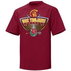   USC Trojans Crimson 2008 Rose Bowl Bound T shirt: Sports & Outdoors
