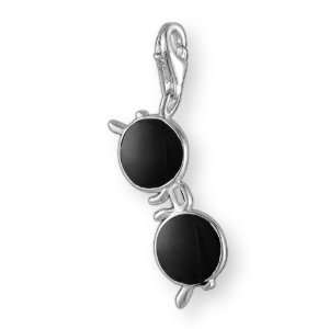  MELINA Charms clip on pendant sunglasses sterling silver 