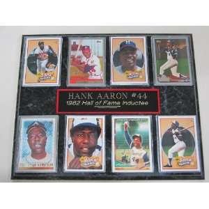 Atlanta Braves Hank Aaron 8 Card Plaque