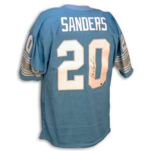  Barry Sanders Jersey   Blue Throwback: Sports & Outdoors