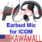 earphone ptt ear mic for icom cobra vertex radio accessory