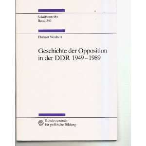  Geschichte der Opposition in der DDR 1949 1989 