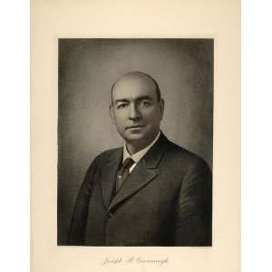  1915 Engraving Joseph B. Cavanaugh Illinois Businessman 