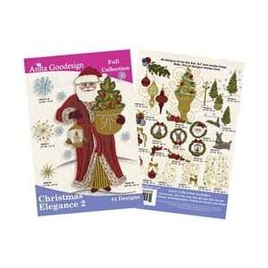   Goodesign Christmas Elegance 2 (44 Designs) Arts, Crafts & Sewing