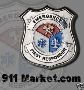 Emergency First Responder Badge EFR Medical Patch EMT  