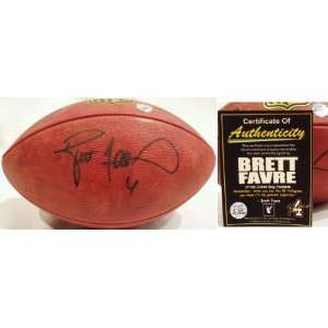   : Brett Favre Signed Wilson NFL Duke Game Football: Sports & Outdoors