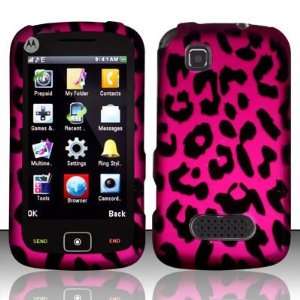  Pink Leopard Hard Faceplate Cover Phone Case for Motorola 