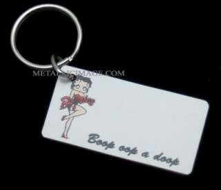 PERSONALIZED BETTY BOOP KEY TAG / FREE ENGRAVING  